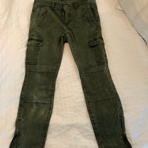 Distressed utility pants